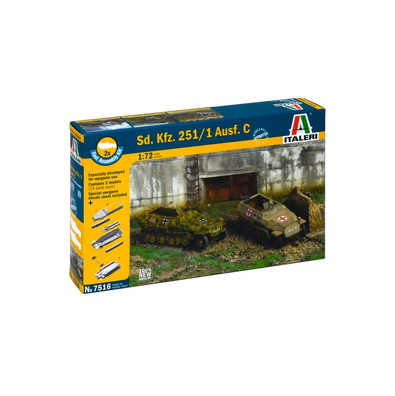 Imagen del producto 2: Italeri Vehículos mil. (Fácil) Sd. Kfz. 251/1 Ausf. C 1:72
