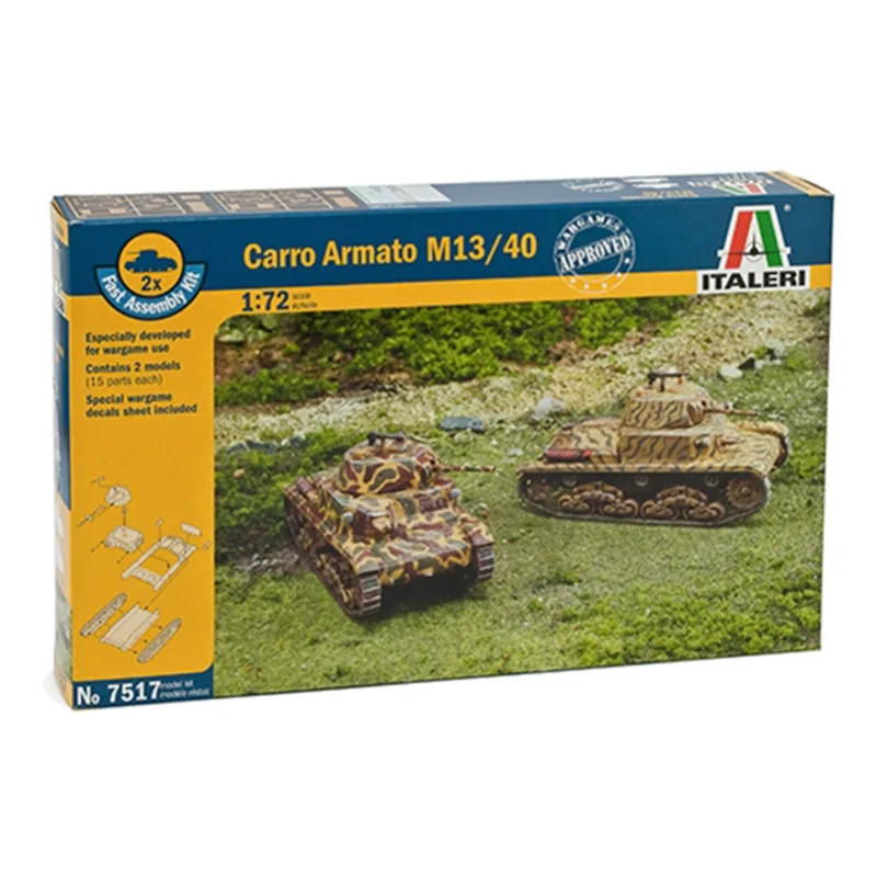 Imagen del producto 2: Italeri Tanques (Fácil) Carro Armato M13/40 1:72