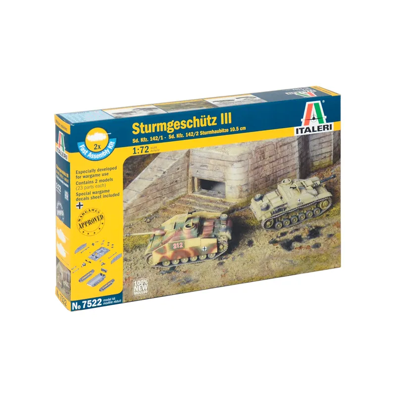 Italeri Tanques (Fácil) Stug III / Sturmhaubitze 105 1:72