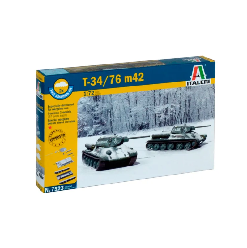 Image du produit 2: Italeri Chars (Facile) T-34/76 m42 1:72
