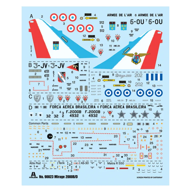 Immagine del prodotto 3: Italeri Aereo Mirage 2000 B/D 1:72
