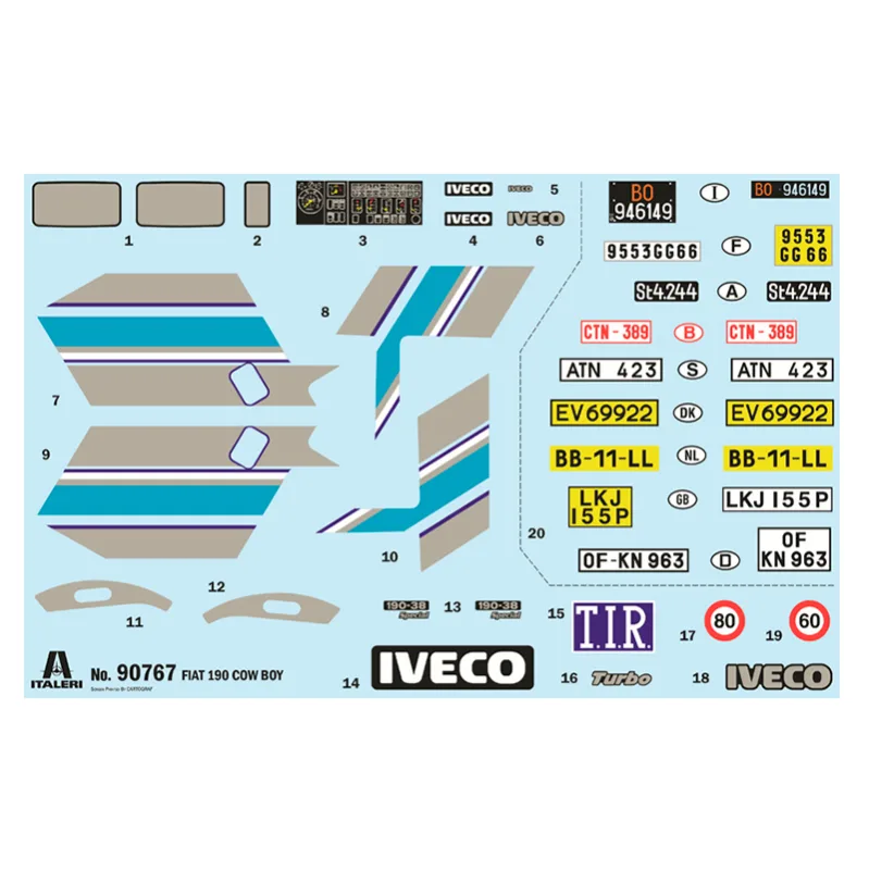 Product image 2: Italeri IVECO 190.38 Cowboy Truck 1:24
