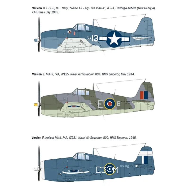 Immagine del prodotto 3: Italeri Aereo F6F-3/5 Hellcat 1:72