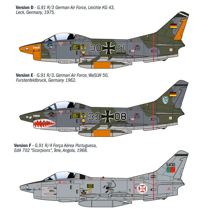 Product image 3: Italeri G.91 R1/R3 Aircraft "Gina" 1:48