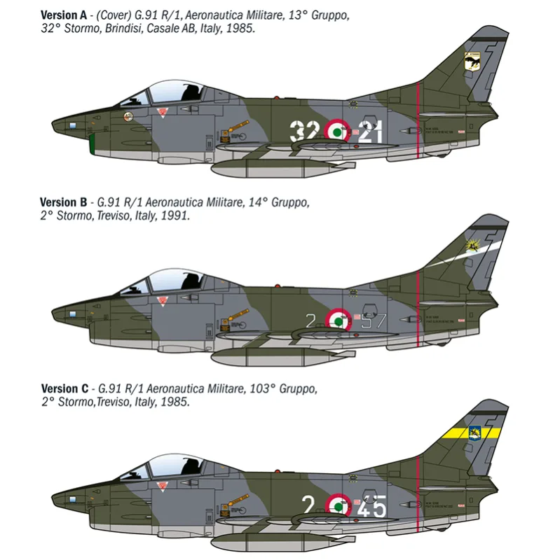 Product image 4: Italeri G.91 R1/R3 Aircraft "Gina" 1:48