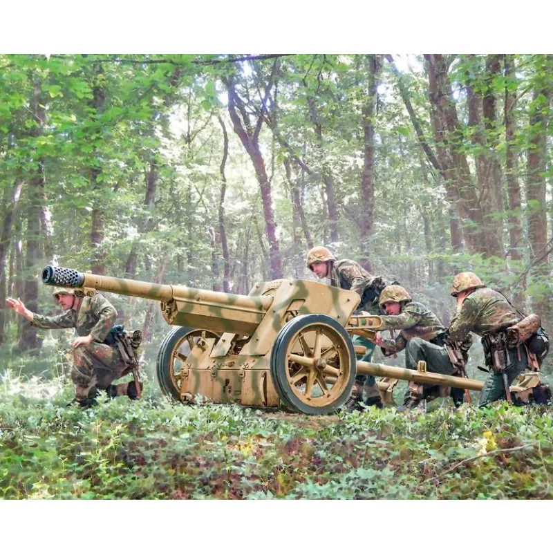 Italeri Cañón + Figuras Pak 97/38 AT Gun with crew 1/35