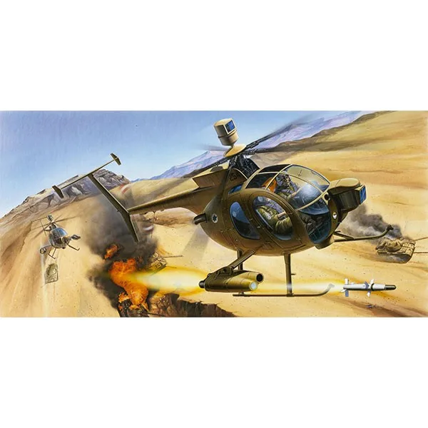 Academy Helicóptero Hughes 500D Tow 1/48