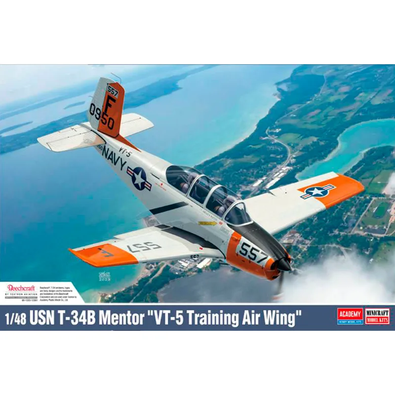 Academy Avión USN T-34B Mentor VT-5 Training Air Wing 1/48