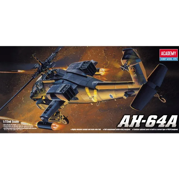 Academy AH-64A Helicopter 1/72