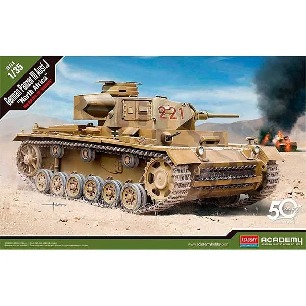 Academy German Panzer III Ausf.J "North Africa" 1/35