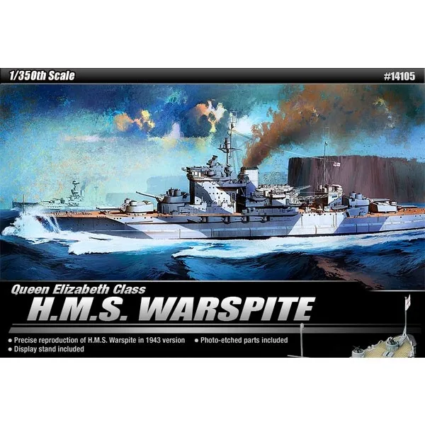 Academy Ship Queen Elizabeth HMS Warspite 1/350