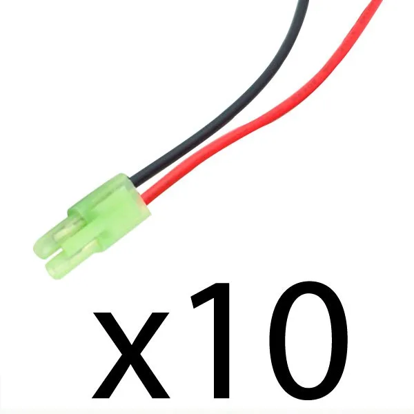 10ud Conector Mini Tamiya Macho con cabl