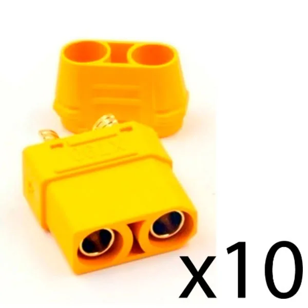10uds Conector XT90 Hembra