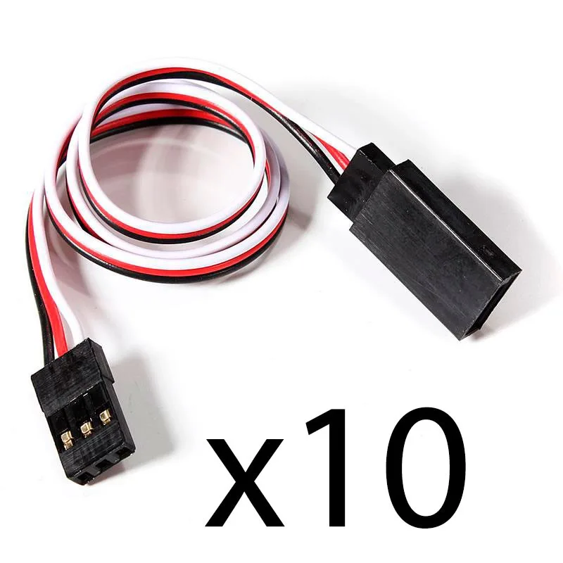 10uds Alargador servos Futaba M-H 15cm