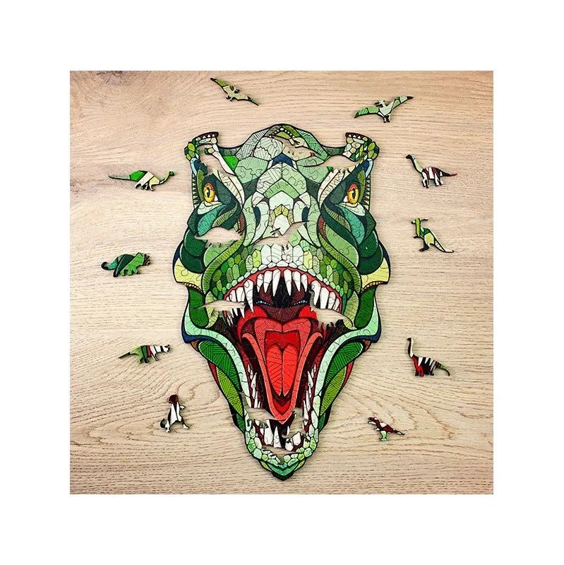 Imagen del producto 2: EWA Puzzle T-REX (L) 570 piezas caja de madera