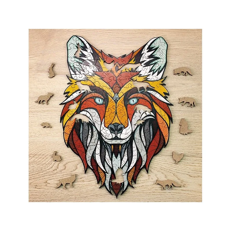 Product image 2: EWA Fox Puzzle (S) 90 pieces wooden box