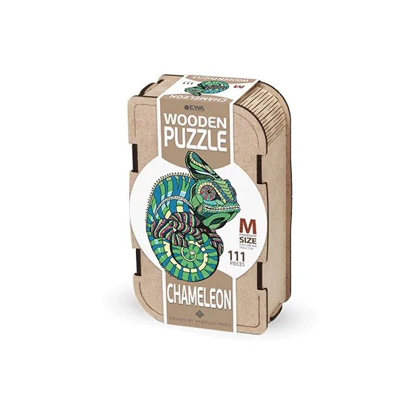 EWA Chameleon Puzzle (M) 111 pieces wooden box