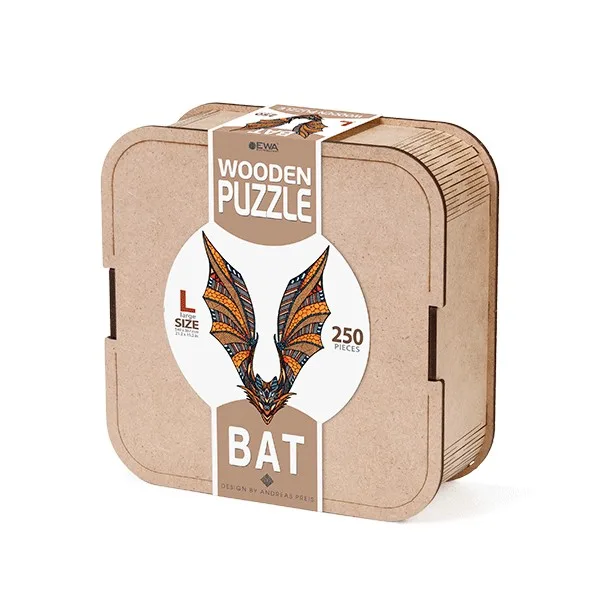 EWA Bat Puzzle (L) 250 pieces wooden box
