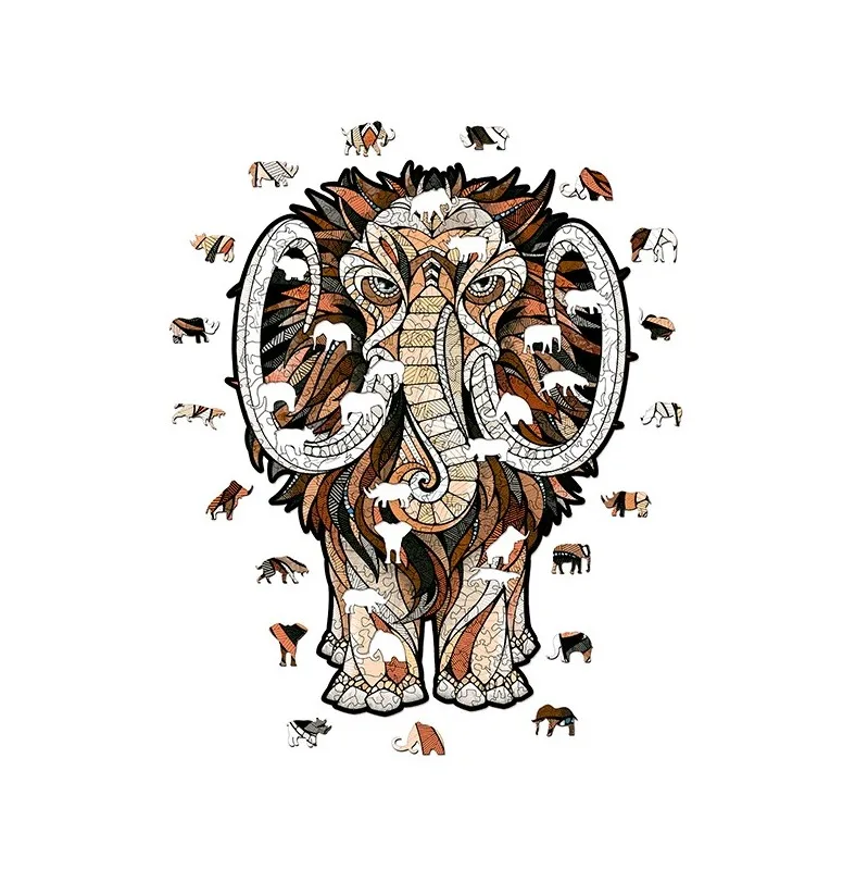 Imagen del producto 2: EWA Puzzle Mamut (S) 80 piezas caja de madera