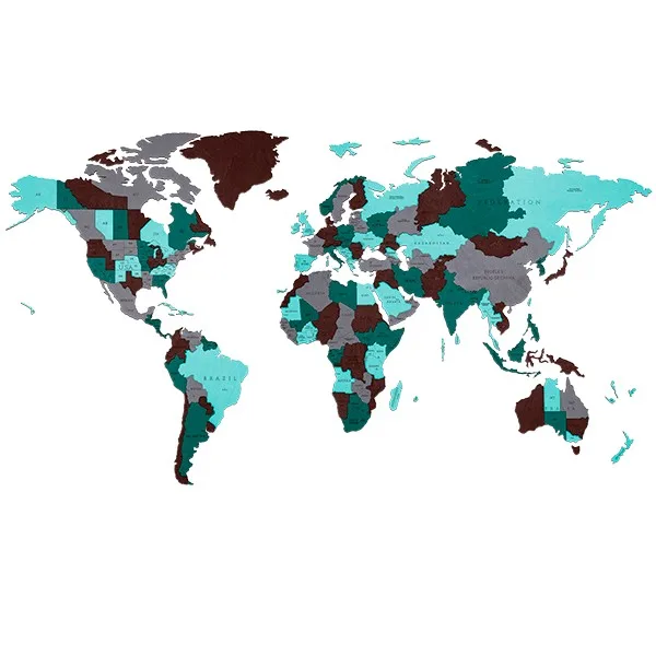 EWA Carte du Monde Émeraude (S) 114 pièces
