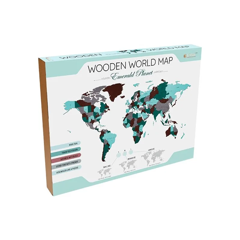 Product image 2: EWA Emerald World Map (S) 114 pieces