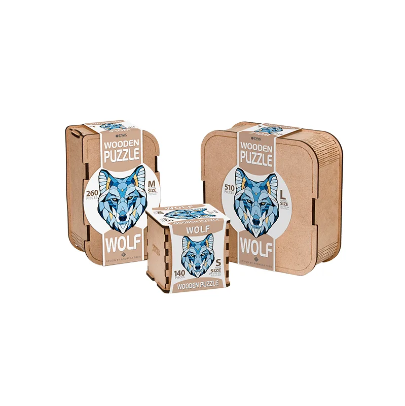 Immagine del prodotto 3: EWA Puzzle Lupo (L) 510 pezzi scatola di legno