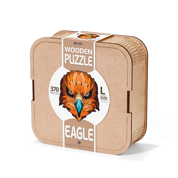 EWA Eagle Puzzle (L) 370 pieces wooden box