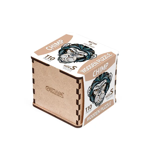 EWA Puzzle Chimpancé (S) 110 piezas caja de madera