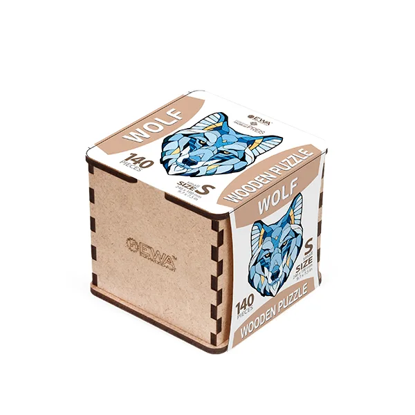 EWA Puzzle Lobo (S) 140 piezas caja de madera
