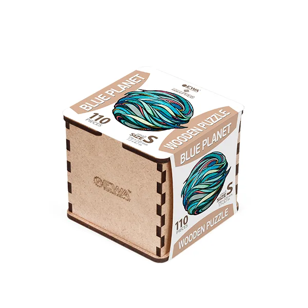 EWA Puzzle Planeta Azul (S) 110 piezas caja de madera