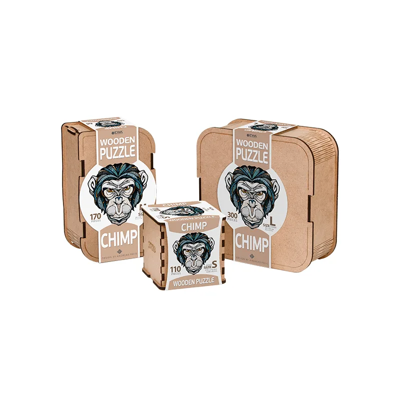 Product image 3: EWA Puzzle Chimpanzee (M) 170 pieces wooden box