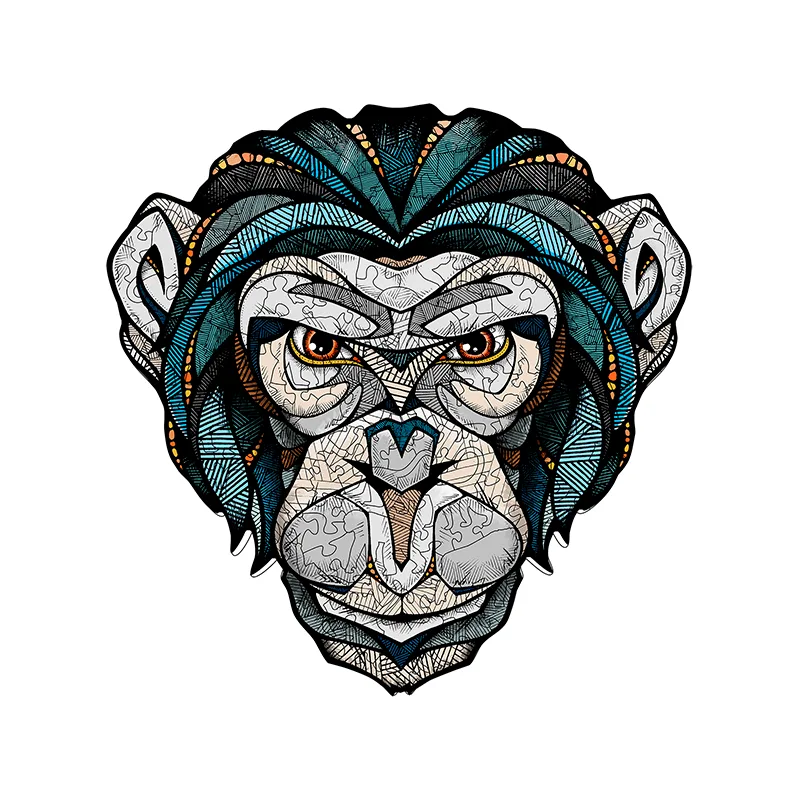 Product image 4: EWA Puzzle Chimpanzee (M) 170 pieces wooden box