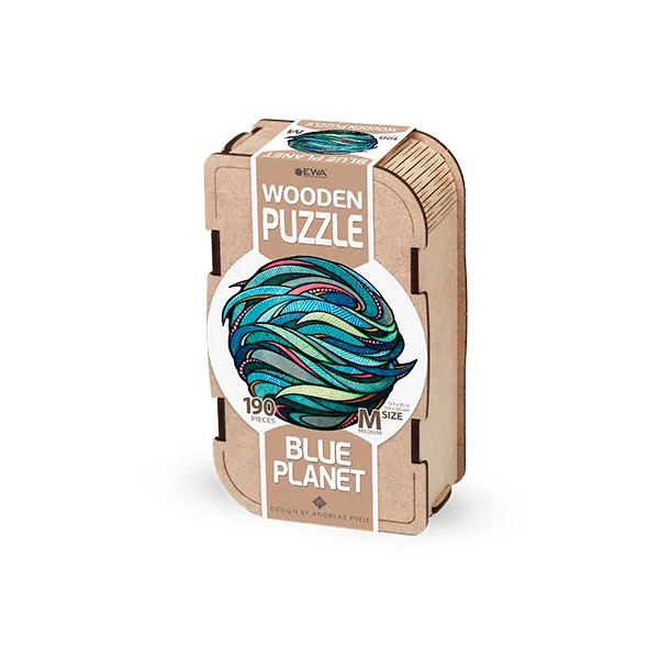 EWA Puzzle Planeta Azul (M) 190 piezas caja de madera