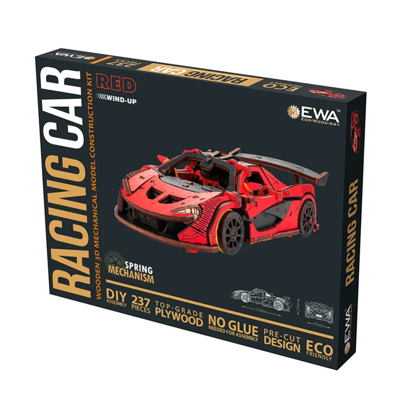 Imagen del producto 3: EWA Coche de Carreras Rojo 237 piezas