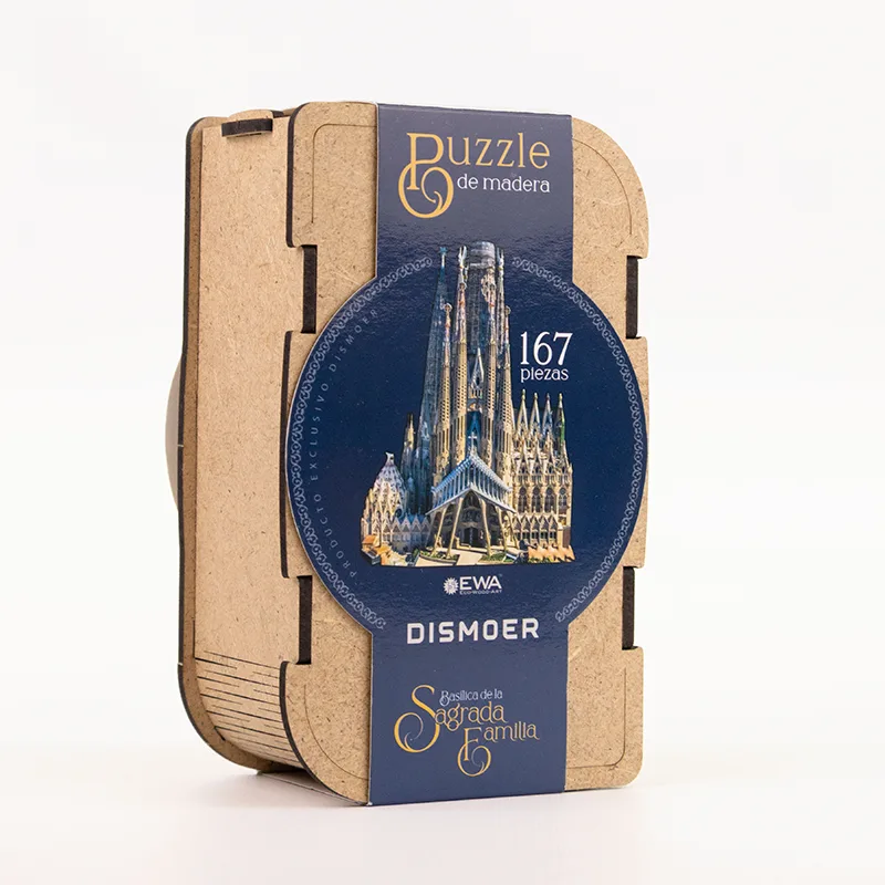 EWA Puzzle Sagrada Familia 167 piezas caja de madera