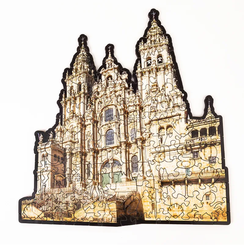 Imagen del producto 2: EWA Puzzle Catedral de Santiago 150 piezas caja de madera