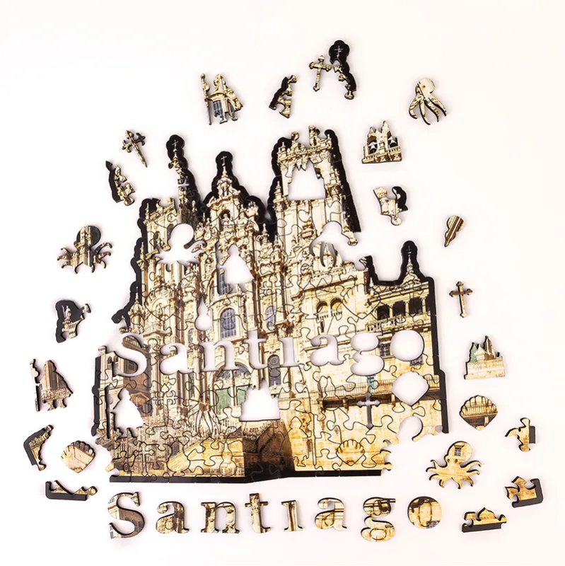 Imagen del producto 3: EWA Puzzle Catedral de Santiago 150 piezas caja de madera