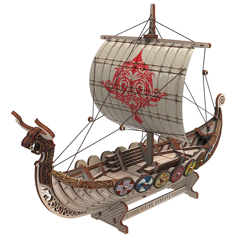 Mr. Playwood Drakkar vichingo "Battle Dragon" 131 pezzi