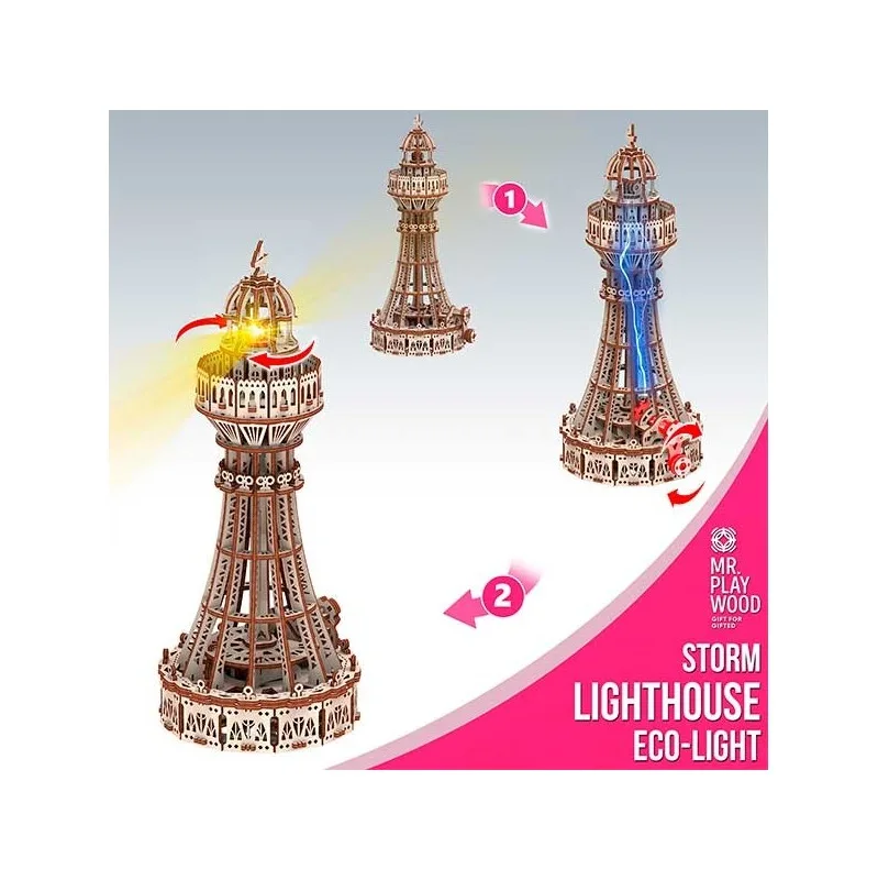Product image 2: Mr. Playwood Lighthouse (Eco - light) 217 pieces