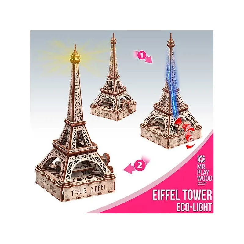 Immagine del prodotto 2: Mr. Playwood Torre Eiffel (Eco - light) 163 pezzi