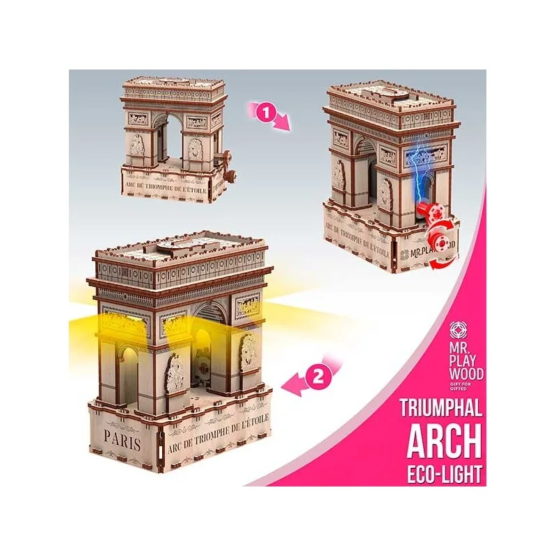 Imagen del producto 2: Mr. Playwood Arco del Triunfo (Eco - light) 180 piezas