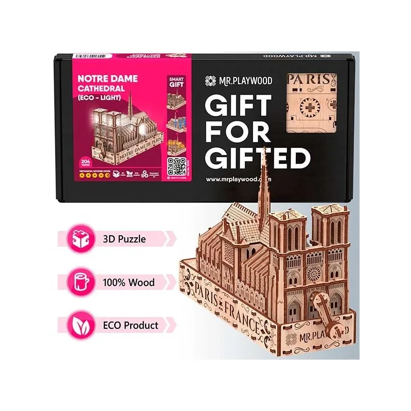 Imagen del producto 3: Mr. Playwood Catedral de Notre Dame (Eco - light) 204 piezas