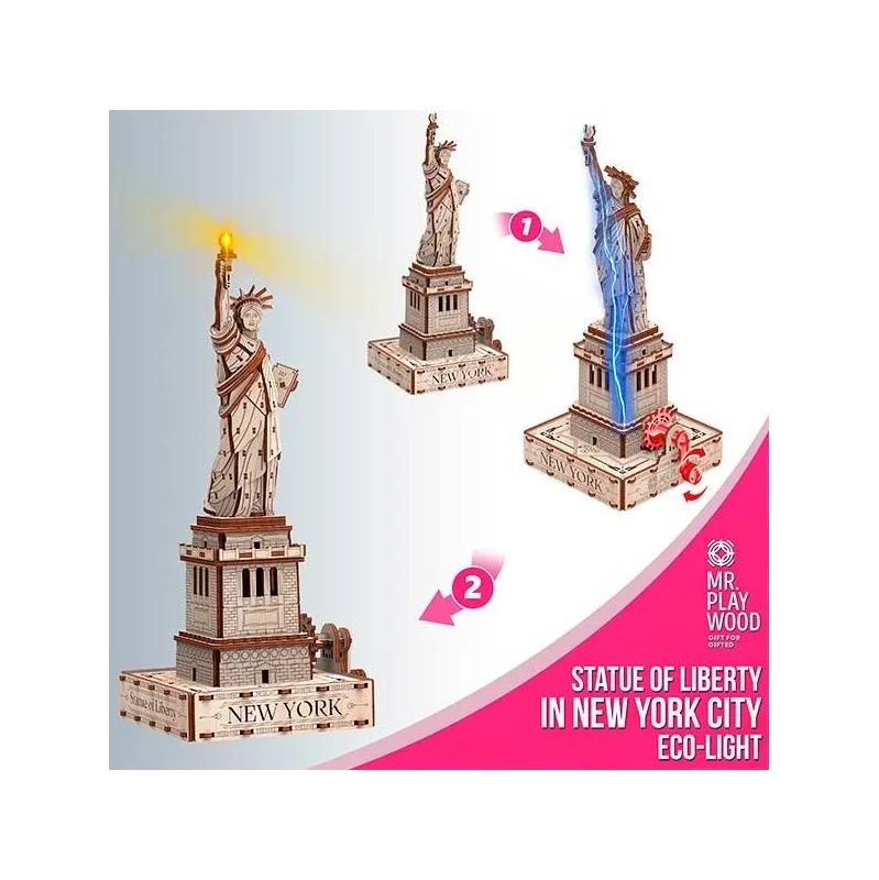 Product image 2: Mr. Playwood Statue of Liberty (Eco-light) 171 pieces