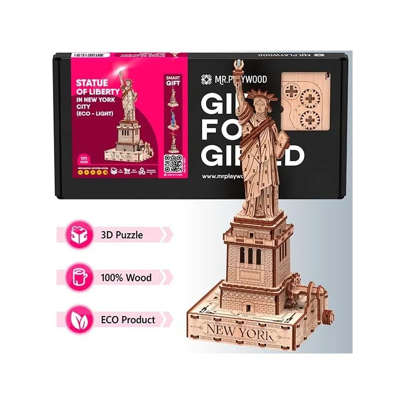 Product image 3: Mr. Playwood Statue of Liberty (Eco-light) 171 pieces