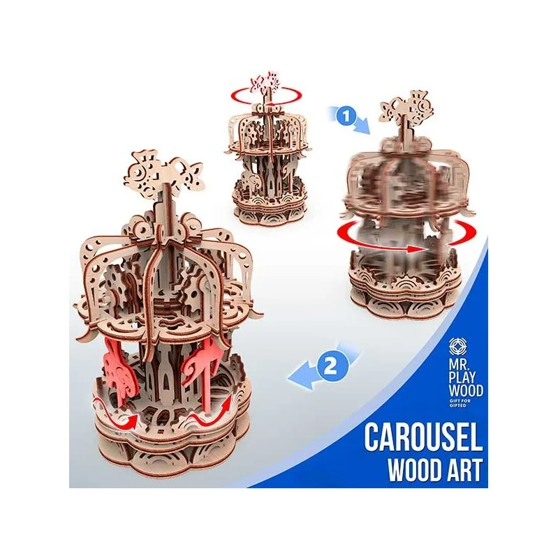 Product image 2: Mr. Playwood Carousel "S" 88 pieces