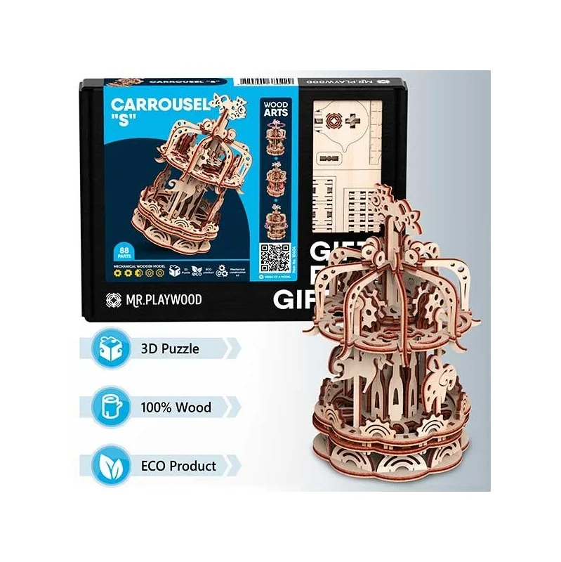 Product image 3: Mr. Playwood Carousel "S" 88 pieces