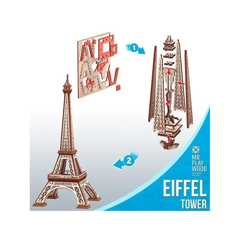 Immagine del prodotto 2: Mr. Playwood Torre Eiffel 78 pezzi