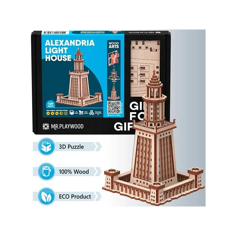Product image 3: Mr. Playwood Lighthouse of Alexandria 169 pieces