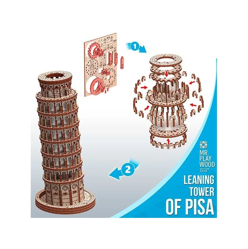Product image 2: Mr. Playwood Leaning Tower of Pisa 379 pieces