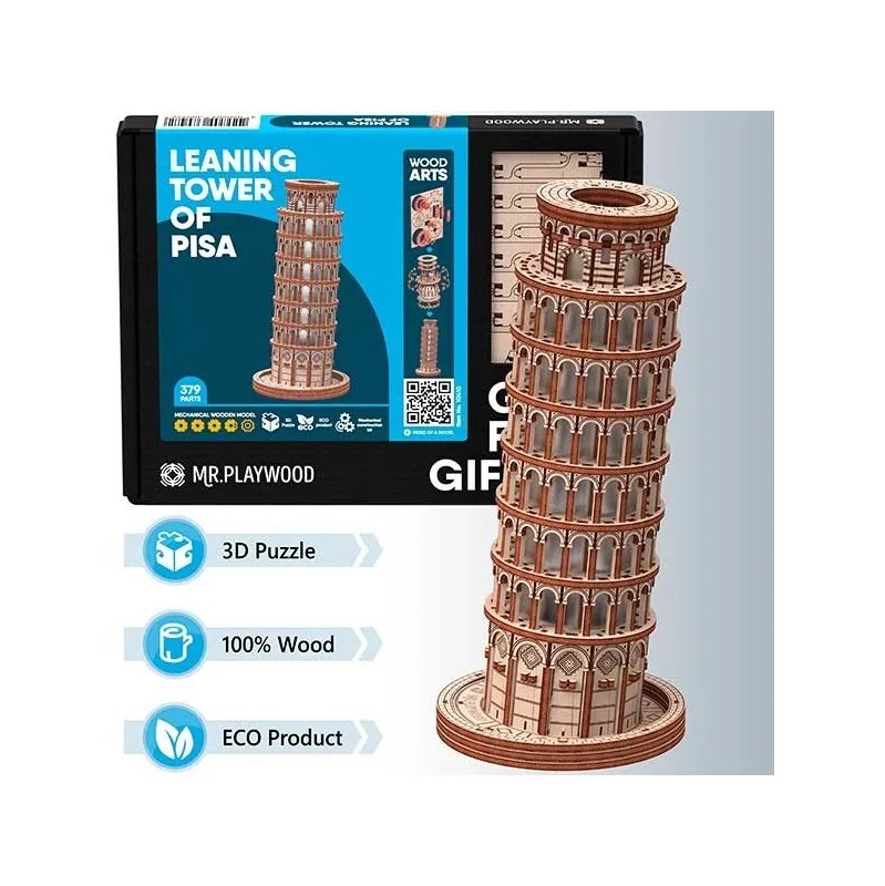 Product image 3: Mr. Playwood Leaning Tower of Pisa 379 pieces